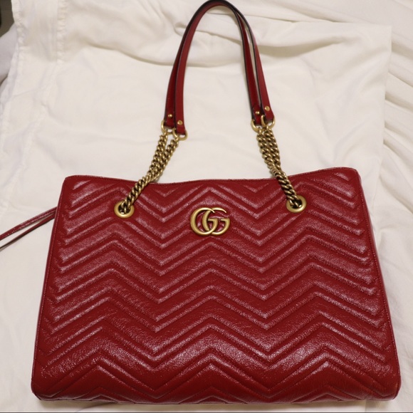 gg marmont medium tote bag